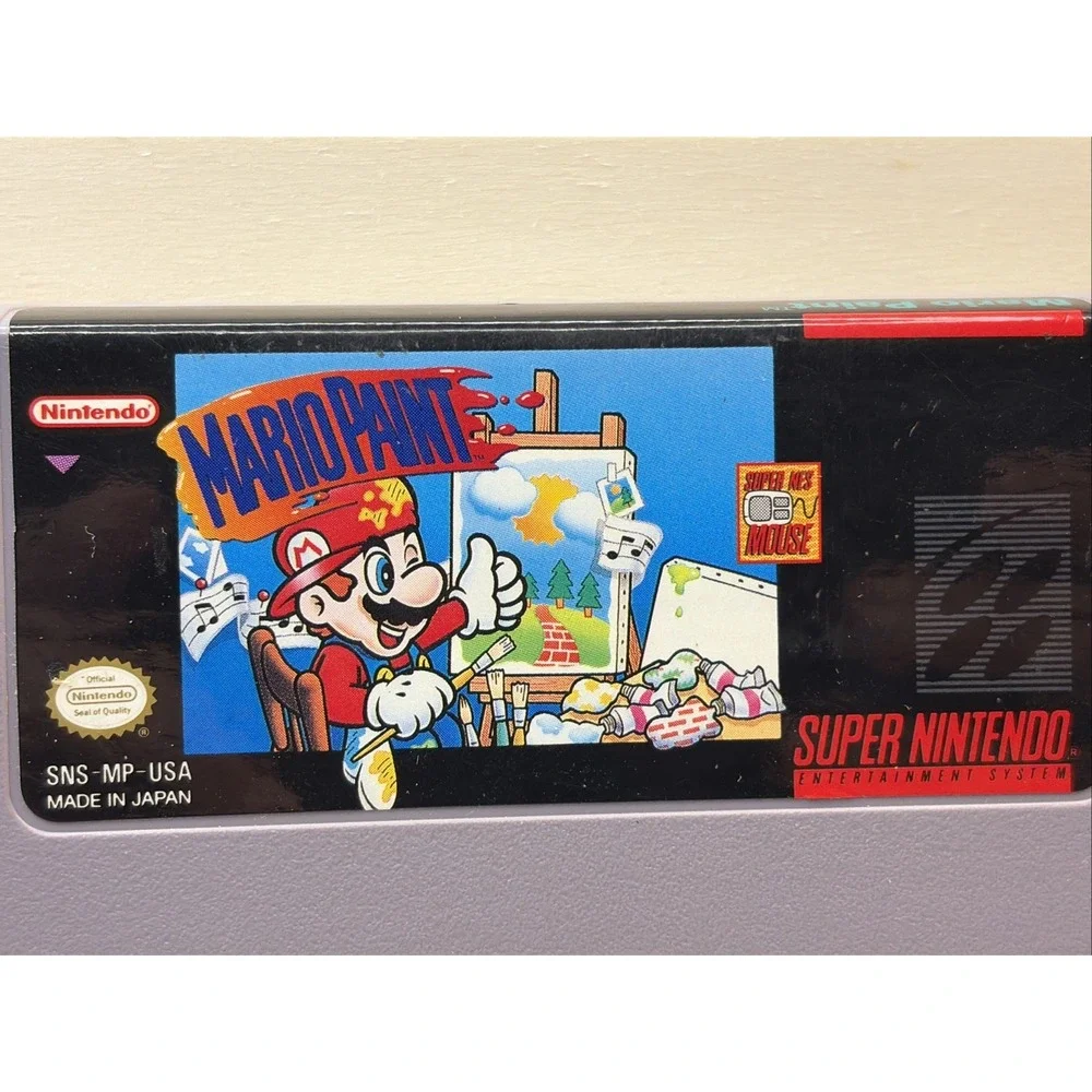 Mario Paint OEM (Super Nintendo, SNES) CLEAN T&W